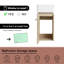 Meuble-lavabo simple avec plateau 12,34 po Lashonne-1253801193
