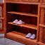 Armoire à chaussures sculptée de style chinois pour le salon