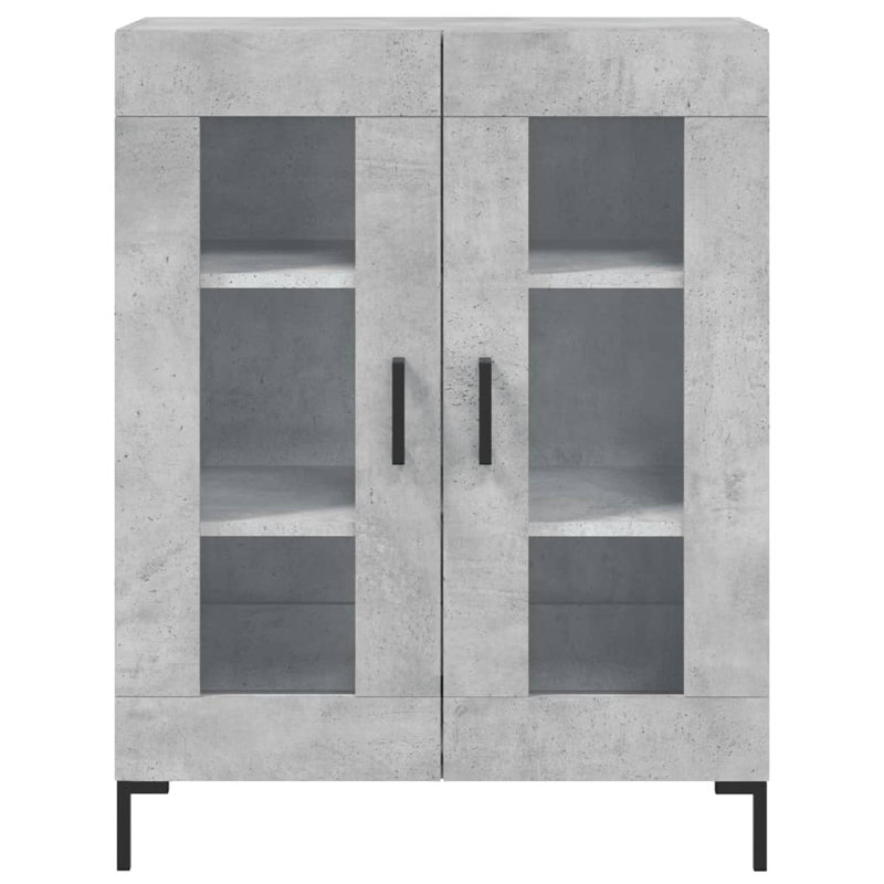 Manisa Display Cabinet, Concrete Grey