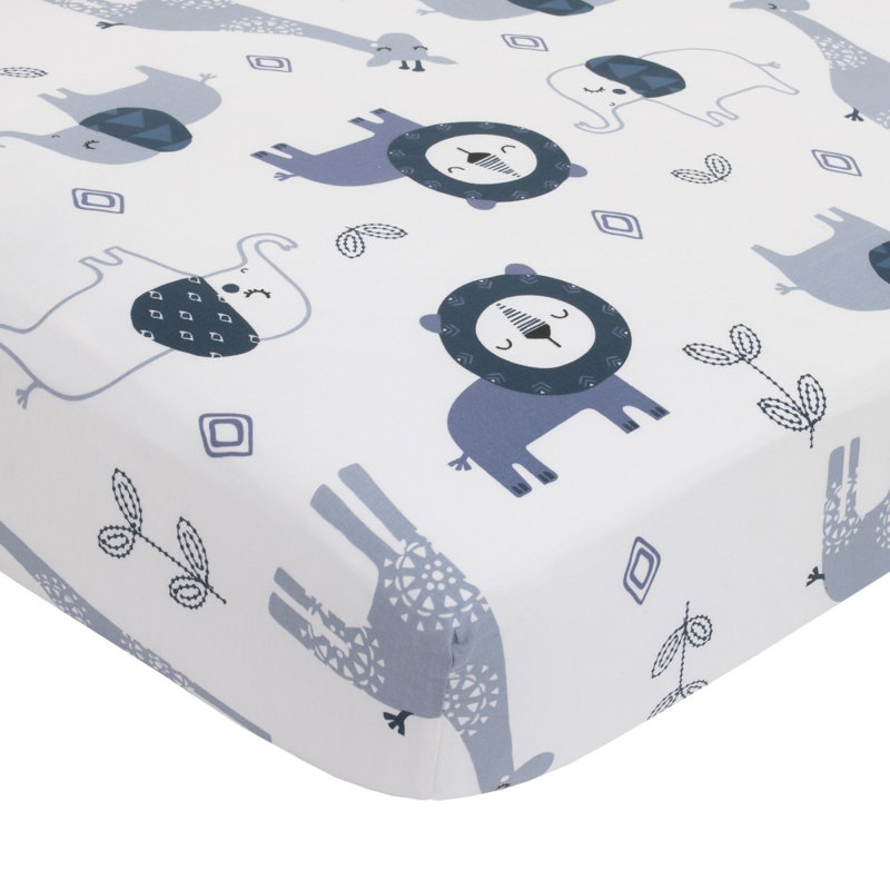 Ensemble de literie pour lit de bébé 8 pièces mosaic animaux Amery