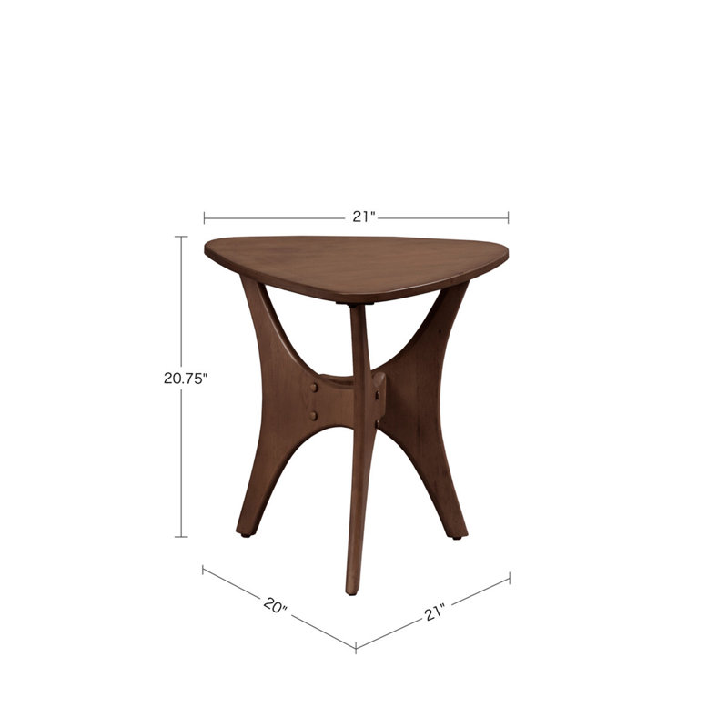 Triangle Wood Side Table