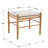 Linen Upholstered Ottoman With Solid Wood Legs-1843892696-1843892699