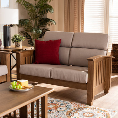 Marisela Fabric 48.87'' Reception Loveseat