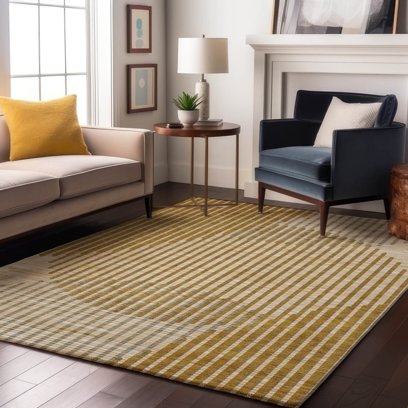 Tapis Corum AMF1001 lavable à la machine de qualité supérieure, Rectangle 10 pi x 14 pi