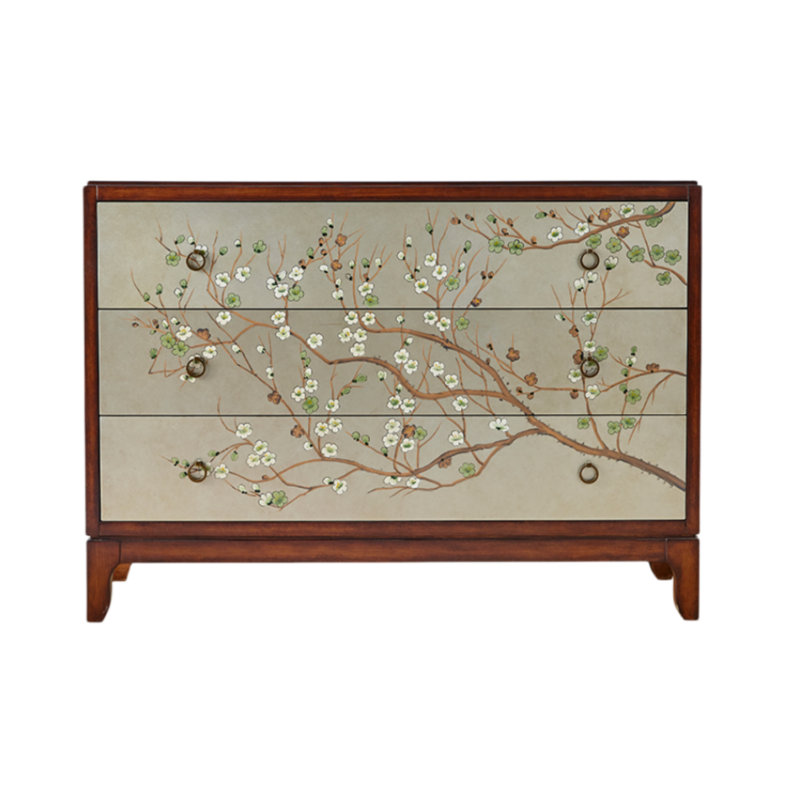 Armoire de rangement peinte rétro