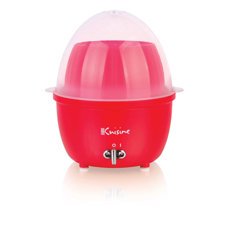 Cuiseur à vapeur électrique et cuiseur à œufs (rouge), Rouge