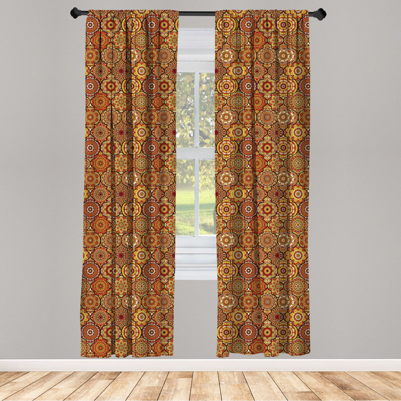 Semi-Sheer Rod Pocket Curtain Panels, 28" x 63"