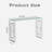 47.2" Rectangle Console Table Stainless Steel Glass,Stainless Steel Table Leg With Anti-Slip Rubber Pads,Meal Side Table +Transparent-1071944780