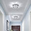 Plafonnier rond en cristal