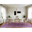 Tapis mauve rectangulaire tissé à la machine 7 pi x 10 pi