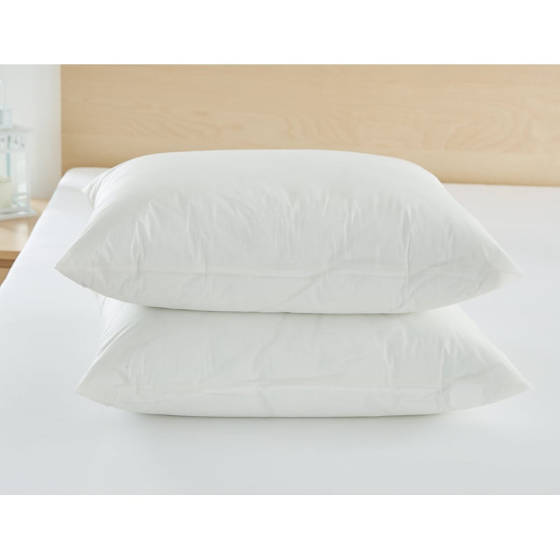 King White Hypoallergenic Polyester Pillow Protector