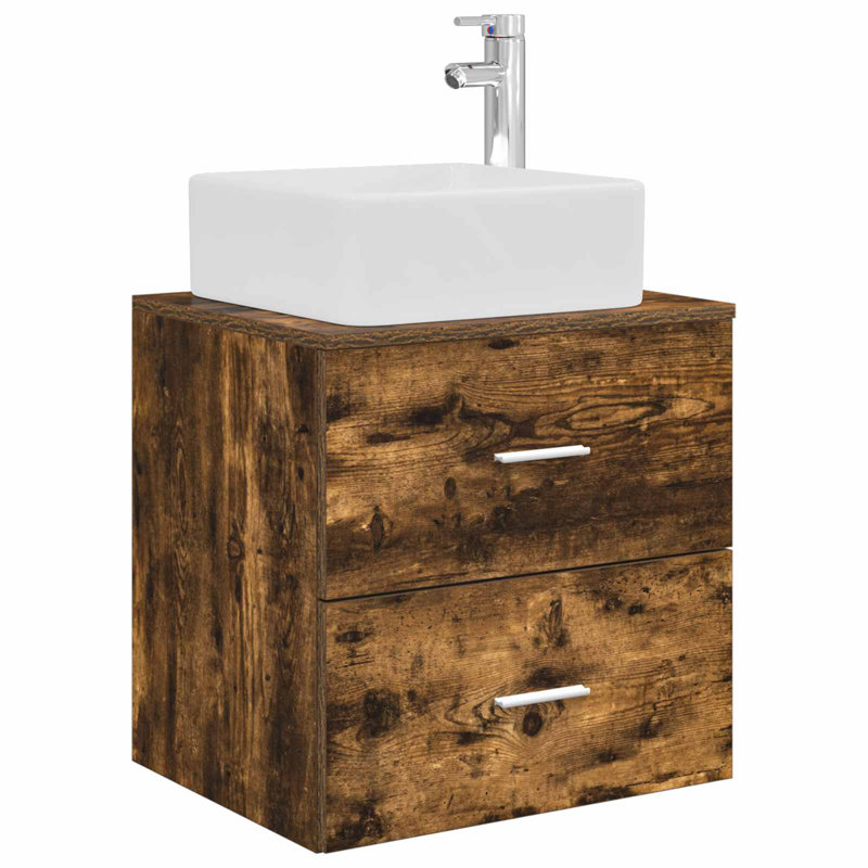 530 mm Bathroom Vanity, Smoked Oak