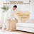 Foldable Solid Pine Wood Baby Playpen-117188180