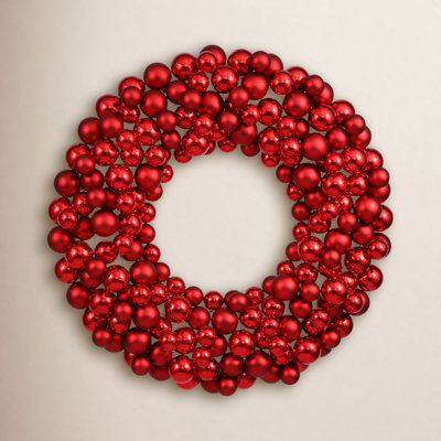 Shiny and Matte Ball Wreath