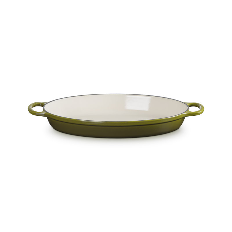Le Creuset Enameled Cast Iron Signature Oval Baker, 3 Qt., Olive