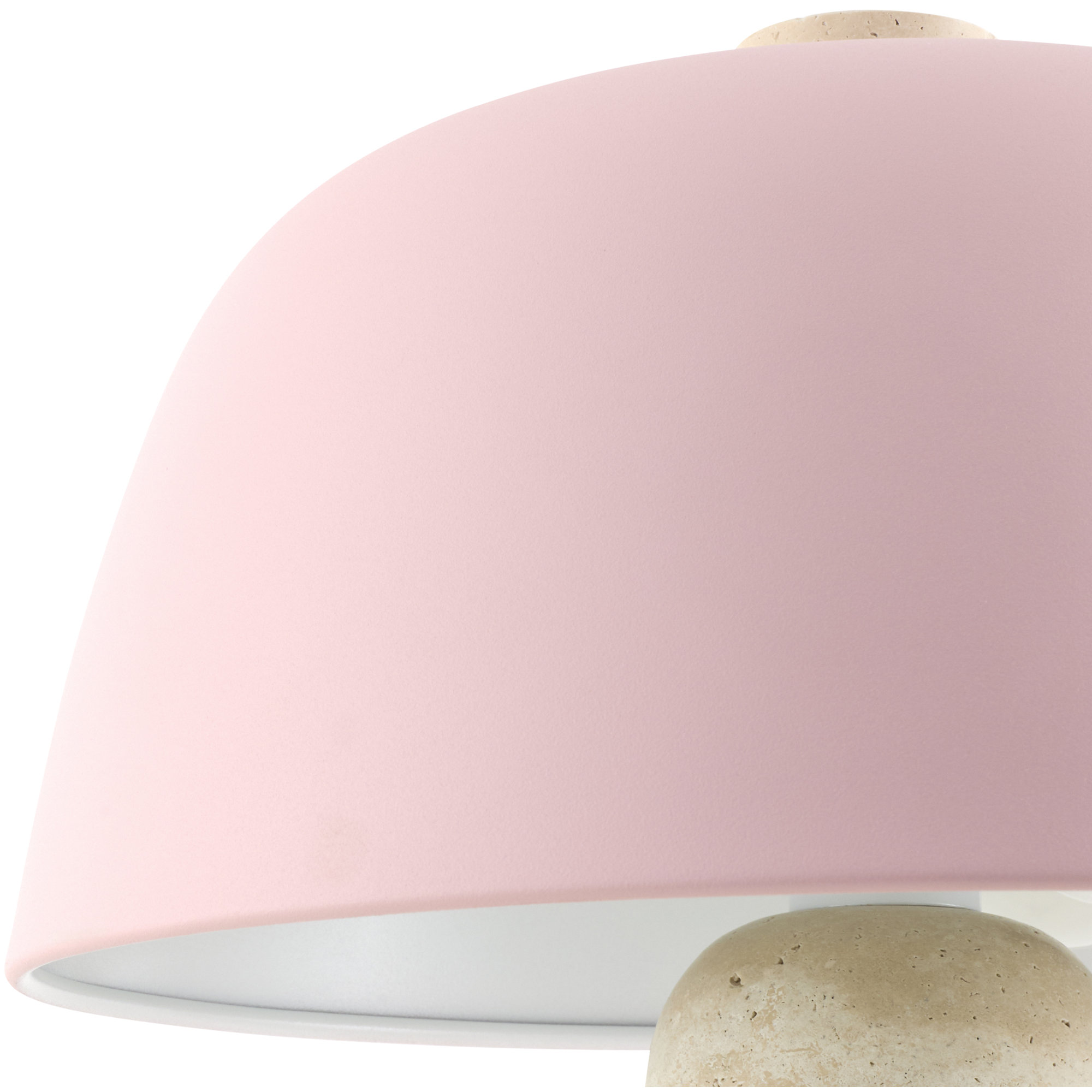 Maia Accent Table Lamp, 16.1" H x 11.4" W x 11.4" D, Pink