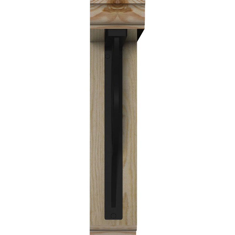 Support à fer simple Austin 4 "traditionnel, H 19 po x P 16 po, Sapin Douglas de l 4 po x T 2 po (sciage brut)