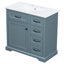 Meuble-lavabo 36 po avec lavabo, lavabo en céramique, 2 tiroirs basculants, charnières de porte à fermeture en douceur, bleu gris-1659491202