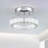 Charleston Crystal LED Semi Flush Mount