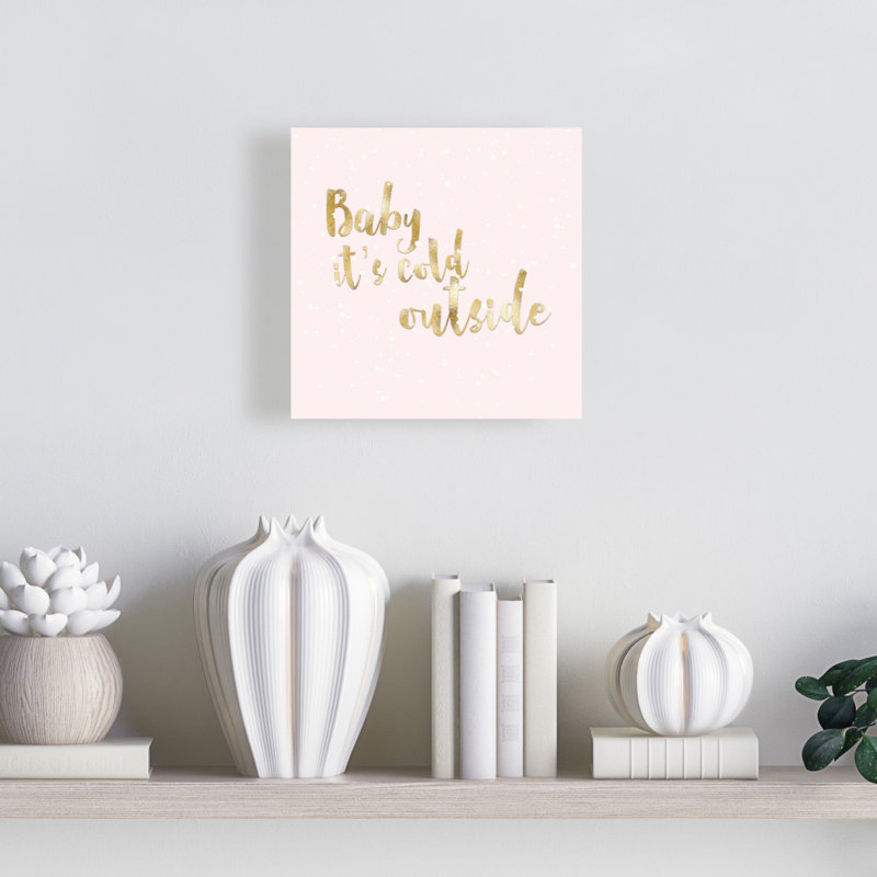 «Baby It's Cold», reproduction sur toile, Wrapped Canvas, H 8 po x l 8 po