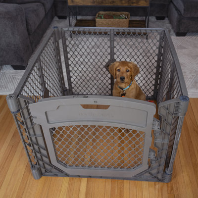 PETYARD PLUS 4-PANEL FIELDSTONE PET PEN