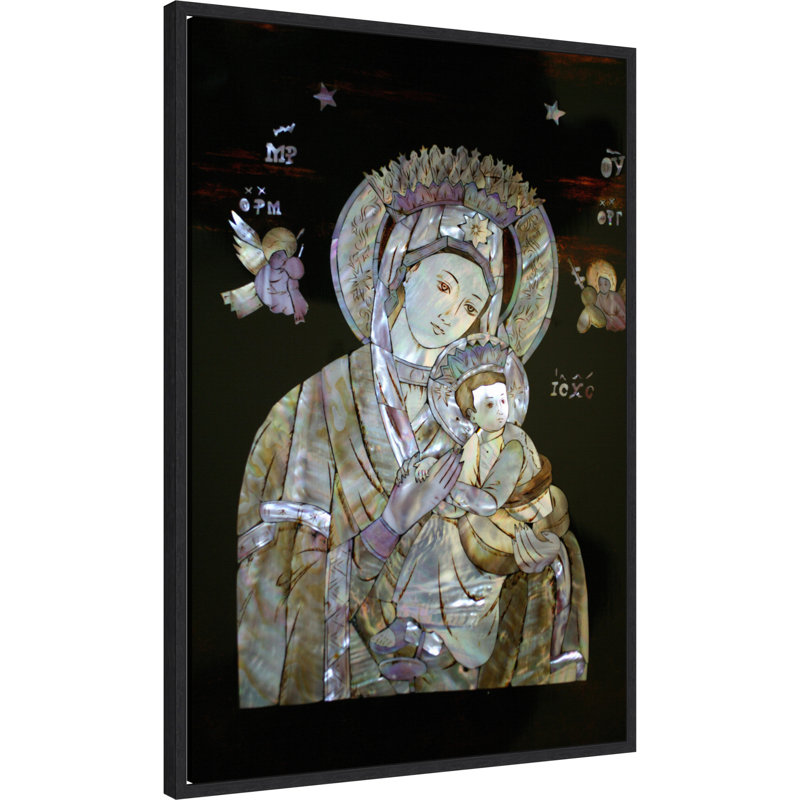 Impression sur toile encadrée, "Sainte Vierge"