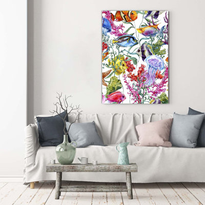 Underwater World - Wrapped Canvas Print