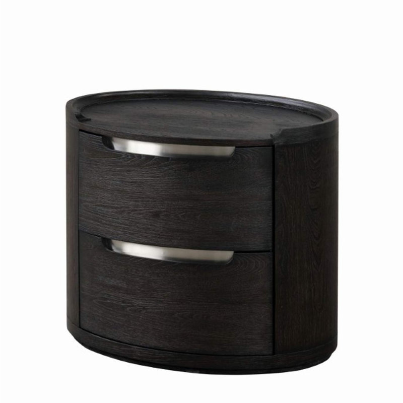 Zayric Black 2 Drawers 28In. W Nightstand