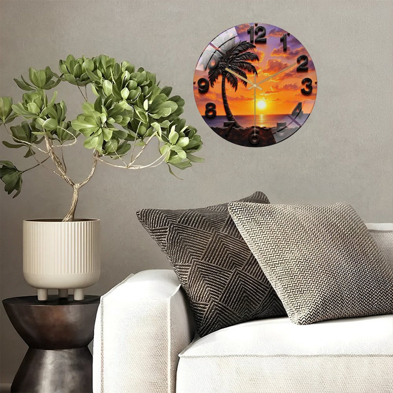 Horloge murale Sunset