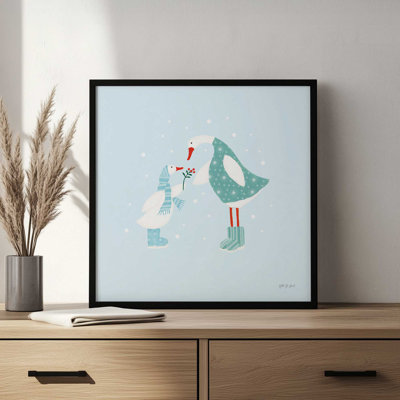 Ducks in the Snow II by Yvette St. Amant Art Print