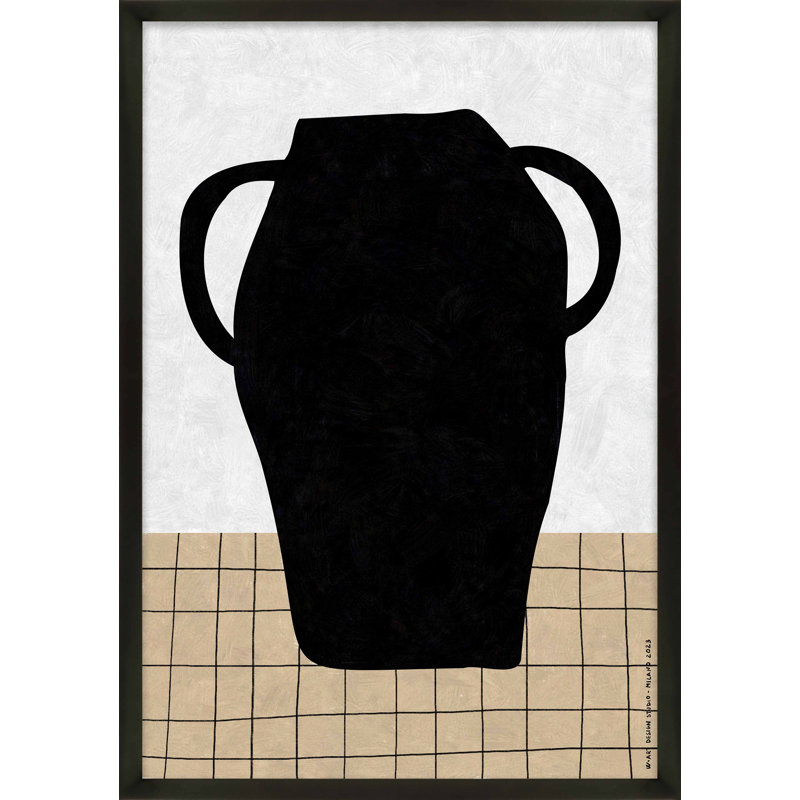 Jug 1 Print by Romina Gadler, 20" H x 14" W, Black Paper Framed