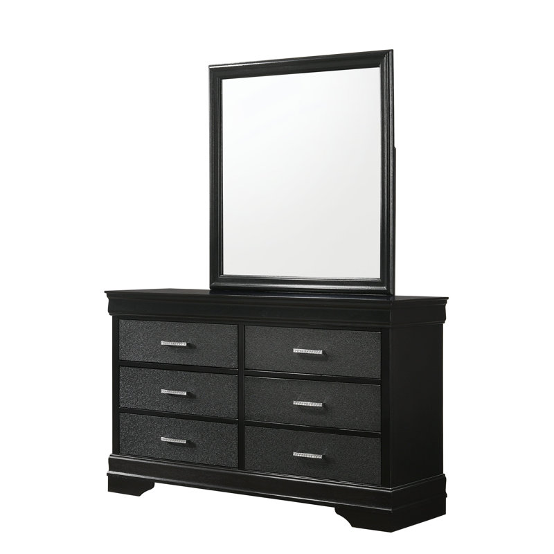 Commode noire Amalia, Noir