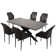51.2" to 66.9" Extendable Removable Leaf Dining Table with Chairs, Dining Kitchen Table Sets