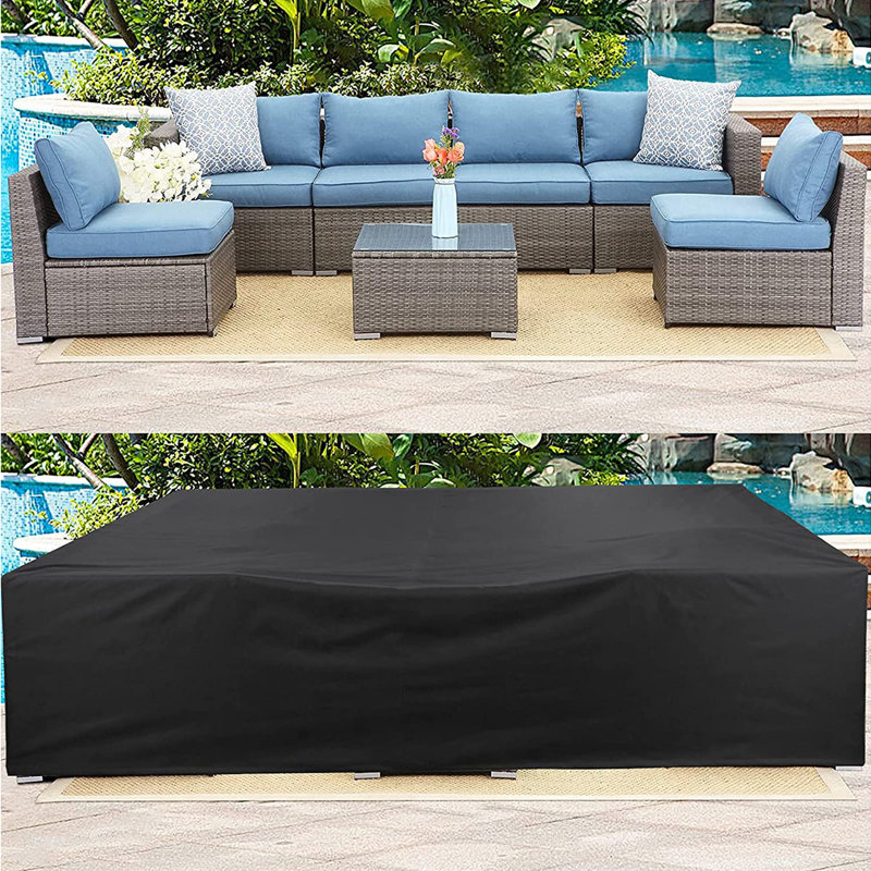 Housse imperméable pour meubles de patio, H 28 po x l 126 po x P 64 po