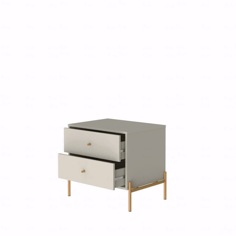Table de chevet, Blanc cassé