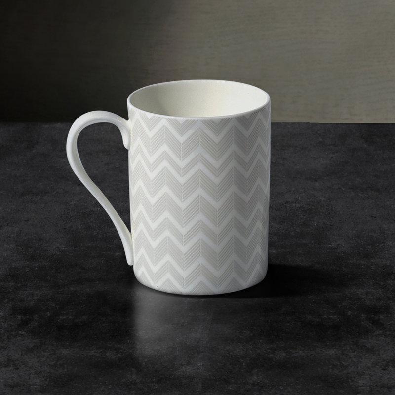Zig Zag Bone China Coffee Mug