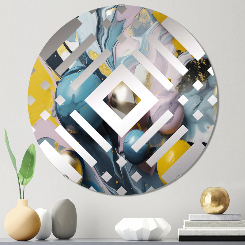 Diartis - Miroir décoratif diamant, 23,6 po x 23,6 po
