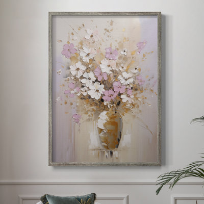 Reproduction encadrée FLORAL Series CCCCLI - bois massif