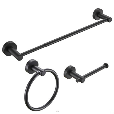 Ensemble de quincaillerie de salle de bain, ensemble de 3 serviettes en aluminium Thumin Space