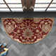 Arden Handmade Wool Burgundy Rug