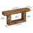 63" Farmhouse Console Table With 2-Tier Shelves, Entryway Table with U-Shaped Base, Narrow Long Sofa Table for Hallway, Foyer-1387404449