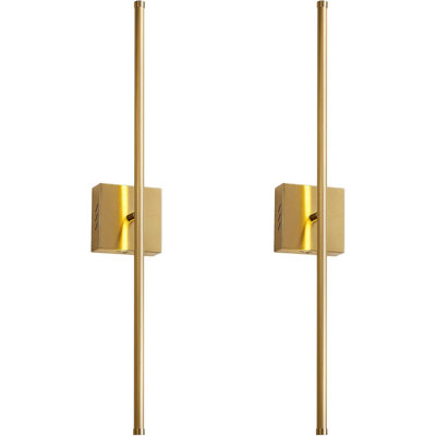Modern Wall Sconces Set Of Two, Dimmable Hardwired Wall Sconces, 350Â° Rotate, LED Wall Light Fixtures, 3000K Warm Light Wall Lamp For Bathroom, Living Room, (2 Pack)