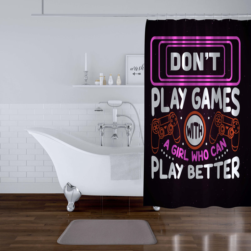 Rideau de douche simple, H 90 po x l 70 po