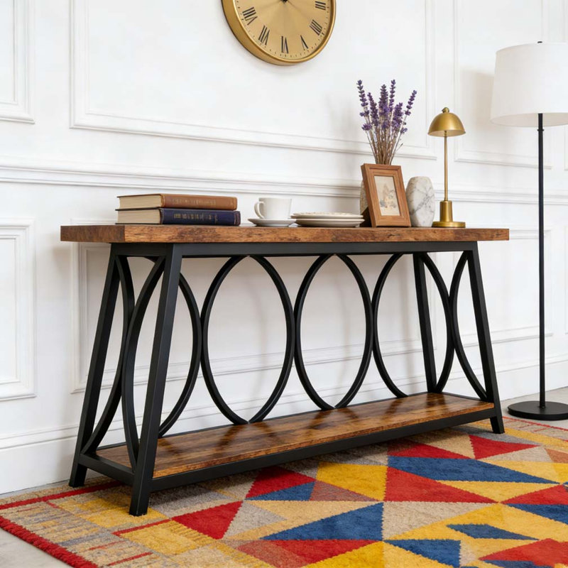Table de couloir, console rétro