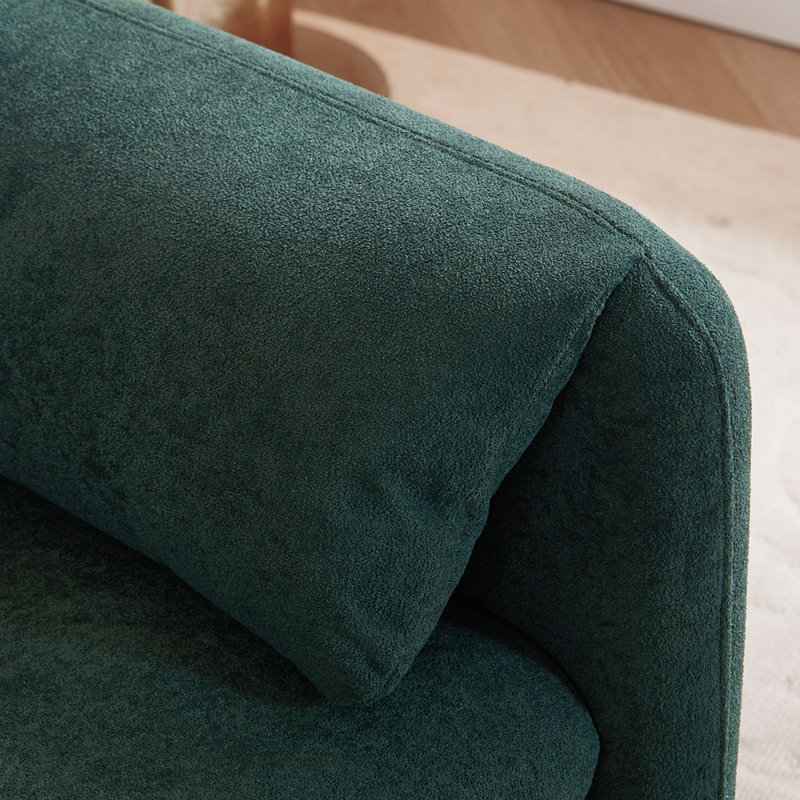 2 Seater Chenille Sofa, Green