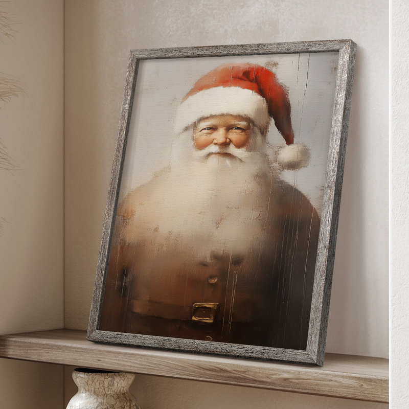 «Christmas Holiday Art», série 2-CDXVII, reproduction encadrée - bois massif, H 21 po x l 17 po