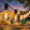 60ft Solar Powered Outdoor String Lights With Remote And 15+1 Shatterproof Led Bulbs, Waterproof, Warm White, Usb Rechargeable