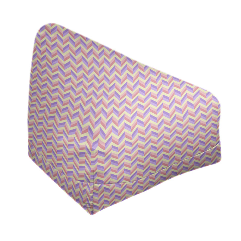 Petite chaise à sacs à billes & Leffel, H 120 po x L 31 po x P 60 po, Rose / mauve, Rembourrage poly