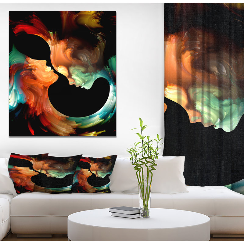 " Realms Of Paint ", 40" H x 30" W x 1.5" D, Wrapped Canvas