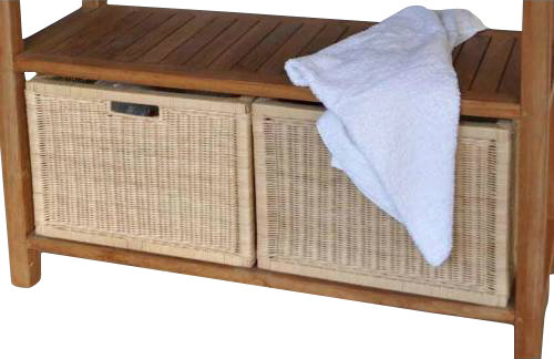 Hand Woven Wicker Metal General Basket Set